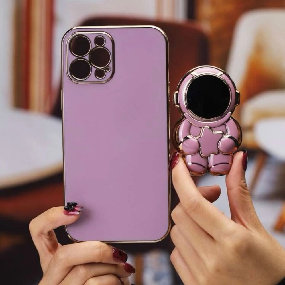 iPhone 14 pro max case with stand black or purple - Picture 9 of 10